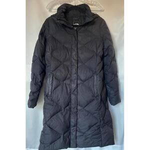 The North Face Black Long Puffer Coat with Hood Women’s Size Small